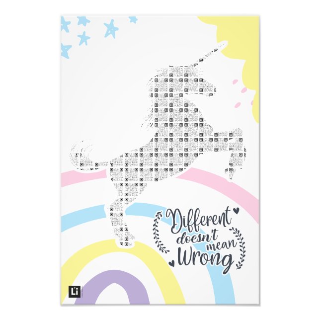 Impression Photo Lil'Inspirations #21 - Différent ne veut pas dire. (Devant)