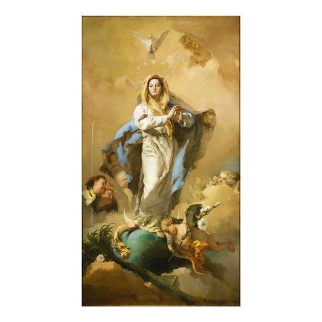 Impression Photo L'Immaculée Conception par Giovanni B. Tiepolo (Devant)