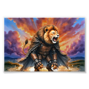 Impression Photo Lion Cyber des Terres Désolées