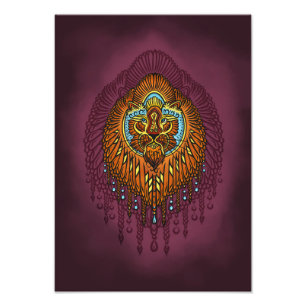 Impression Photo Lion Regal Spirit La Rue Mandala Tribale Ornée