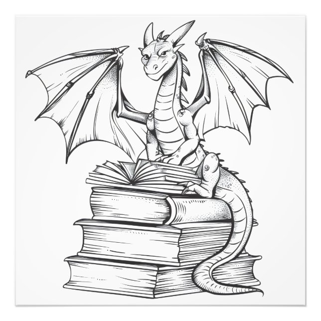 Impression Photo Livre de lecture Dragon (Devant)