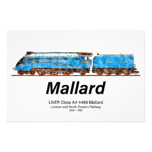 Impression Photo LNER Classe A4 4468 Mallard - Loco à vapeur la plu