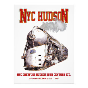 Impression Photo Loco Hudson Dreyfuss NYC. 20th Century Limited