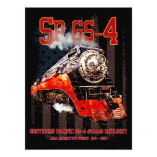 Impression Photo Locomotive à vapeur classique du Pacifique Sud GS-