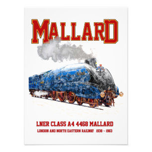 Impression Photo Locomotive Classe A4 Mallard - La locomotive à vap