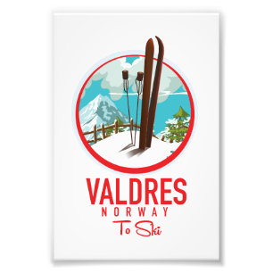 Impression Photo Logo de ski de Valdres Norvège