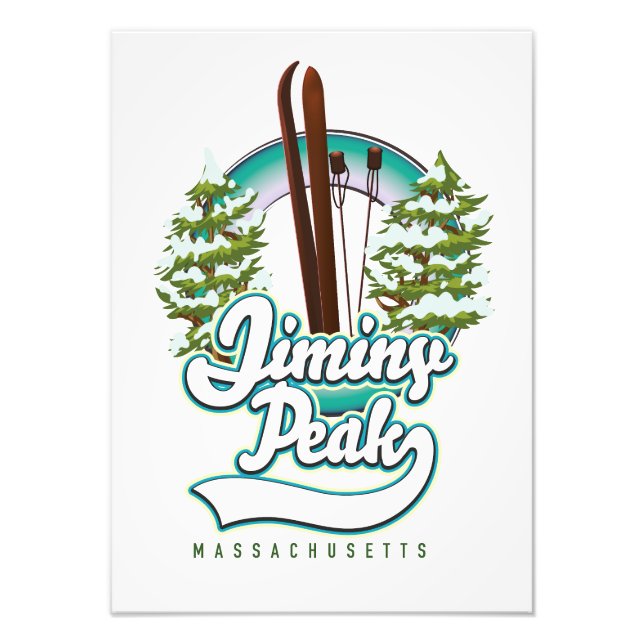 Impression Photo logo de ski jiminy pic massachusetts (Devant)