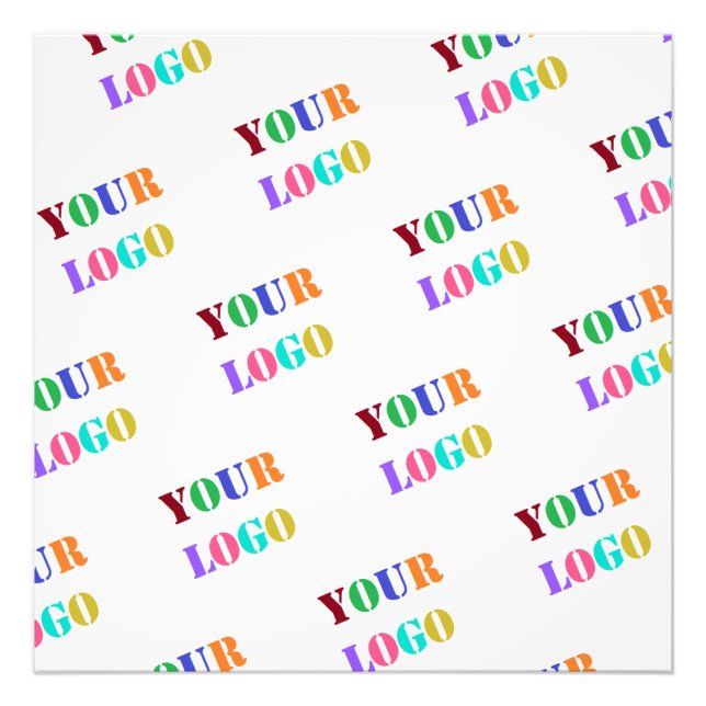 Impression Photo Logo personnalisé Modèle de l'affiche promotionnel (Devant)