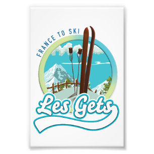 Impression Photo Logo ski Les Gets France