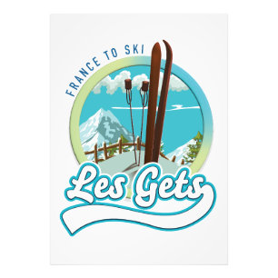 Impression Photo Logo ski Les Gets France