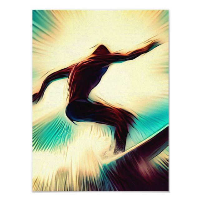 IMPRESSION PHOTO LONELY SURFER (Devant)