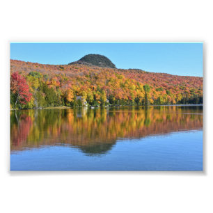 Impression Photo Long Pond en automne, Westmore, Vermont