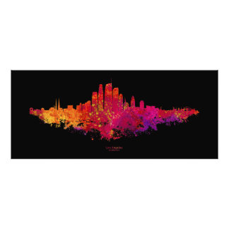 Impression Photo Los Angeles City Skyline couleur