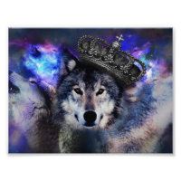Loup d'animal dans la couronne