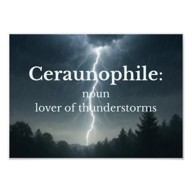 Impression Photo Lover of Thunder Storms (Devant)