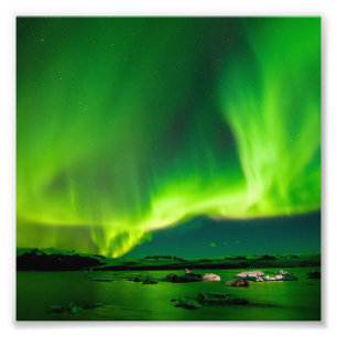 Impression Photo Lueurs boréales d'Islande