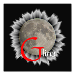 Impression Photo Lune, lune, lune, luna, Glina, affiche