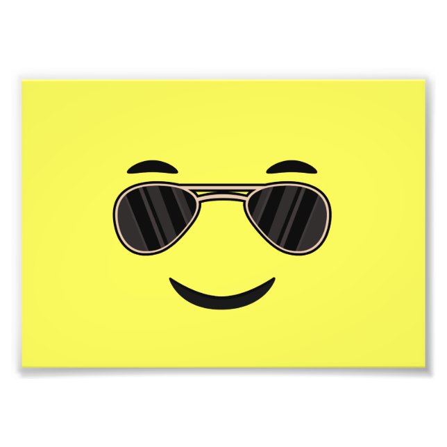Impression Photo Lunettes de soleil Emoji (Devant)