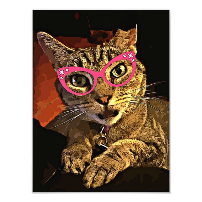 Impression Photo Lunettes Indigo des années 50 (Devant)