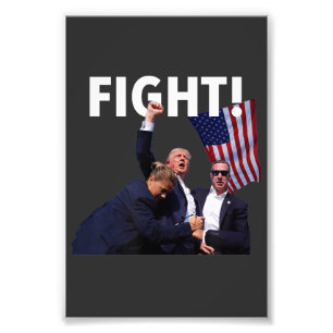 Impression Photo Lutter Contre Trump 2024 Victime D'Une Blessure Lo