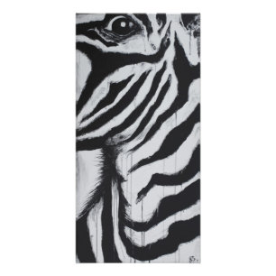 Impression Photo M. Zèbre Faune Sauvage Plaines Africaines Œuvre Or