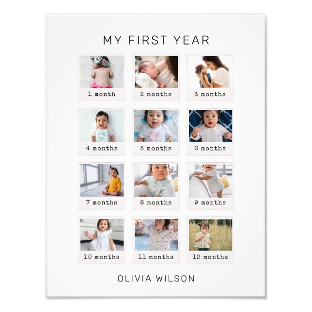 Impression Photo Ma première année (Devant)