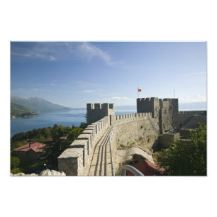 Impression Photo MACÉDOINE, Ohrid. Château de Car Samoil - Château