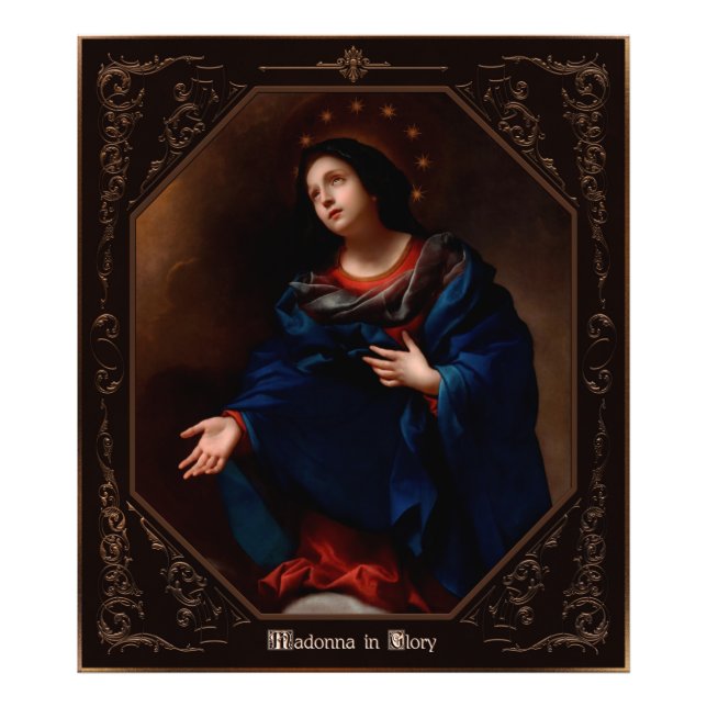 Impression Photo Madonna en gloire par Carlo Dolci (Devant)
