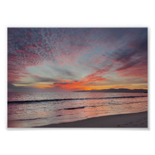 Impression Photo Magnifique coucher de soleil - Marina Del Rey, CA