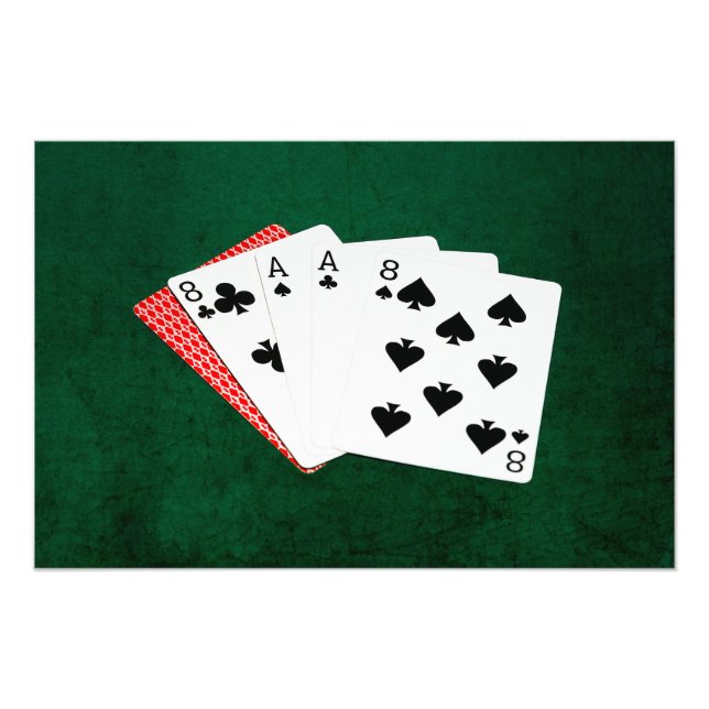 Impression Photo Mains de poker - Mains de l'homme mort (Devant)