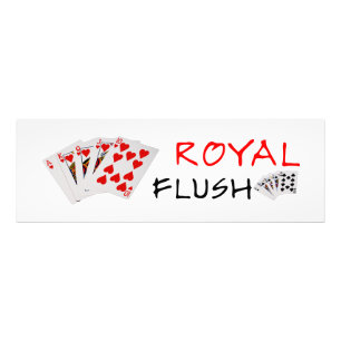 Impression Photo Mains de poker - Royal Flush