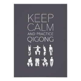 Impression Photo Maintenez le calme et pratiquez le qigong