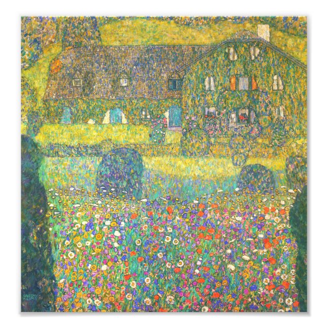 Impression Photo Maison de campagne Gustav Klimt par l'Attersee (Devant)