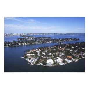 Impression Photo Maison de l'île privée Biscayne Bay, Star
