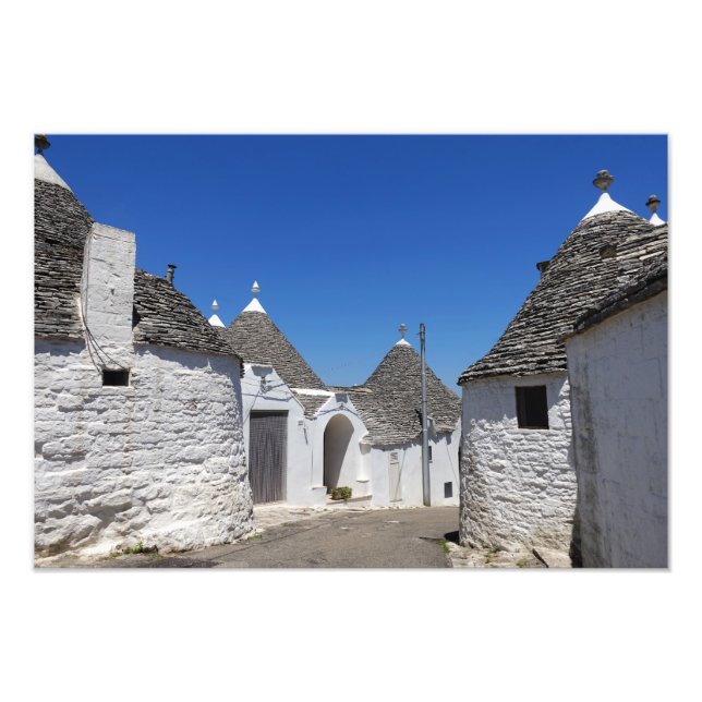 Impression Photo Maisons Trulli en Alberobello, Pouilles (Devant)
