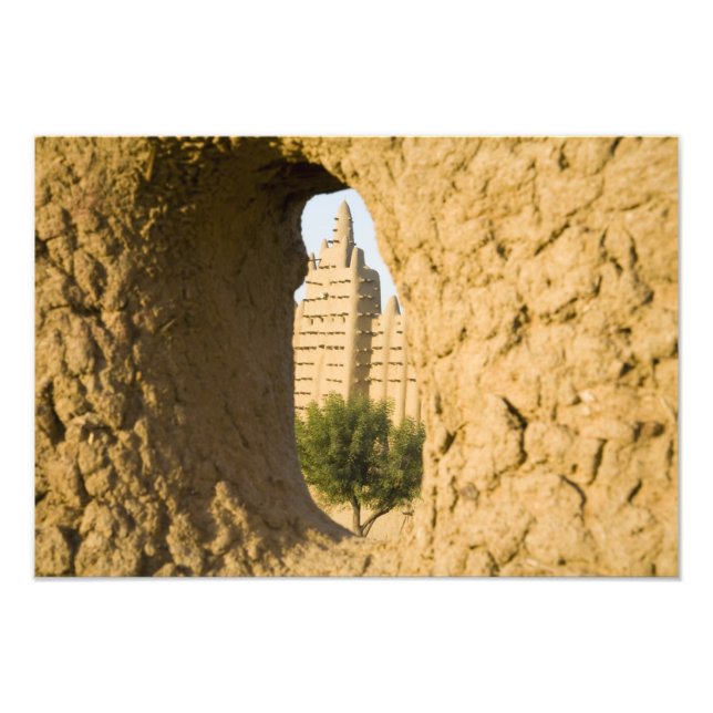 Impression Photo Mali, Djenne. Grande Mosquée 2 (Devant)