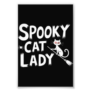 Impression Photo Maman Chat Effrayant Dame Chat Effrayant Halloween
