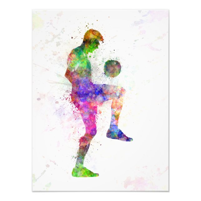 Impression Photo man soccer football player (Devant)