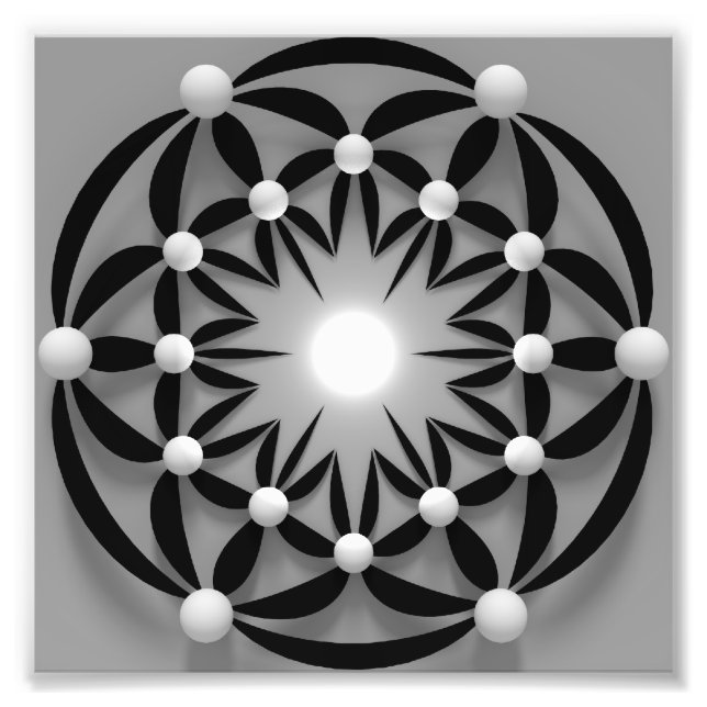 Impression Photo Mandala-abstract-3d (Devant)