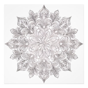 Impression Photo Mandala Petale de Plume