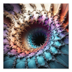 Impression Photo Mandelbrot Set rencontre Black Hole en 3D