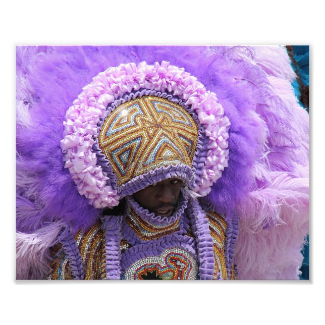 Impression Photo Mardi Gras Indien à la Nouvelle-Orléans (Devant)