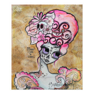 Impression Photo Marie Antoinette, Dia de los Muertos