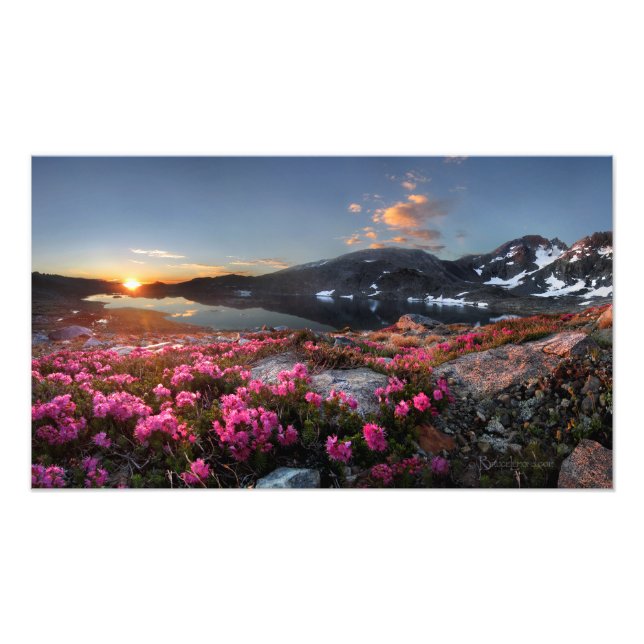 Impression Photo Marie Lakes Sunrise 2 - sentier John Muir - Sierra (Devant)