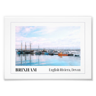 Impression Photo Marina de Brixham, Riviera anglaise, Devon