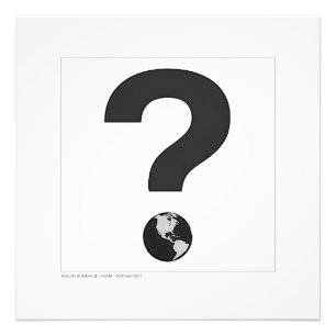 IMPRESSION PHOTO MARQUE DE QUESTION