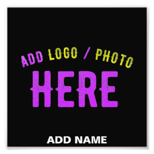 IMPRESSION PHOTO MARQUE VERIFIEE NOIRE PERSONNALISABLE MODERNE ET C