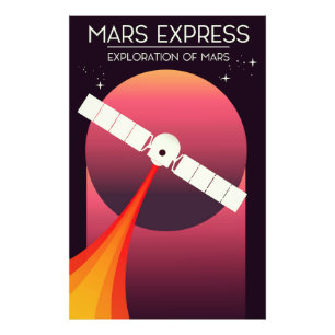 Impression Photo Mars Express - exploration de l'espace art. de