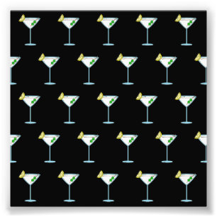 Impression Photo Martini Amateurs De Cocktail Bar De Verre Alcool