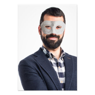 Impression Photo Mask Stylish Trendy Portrait